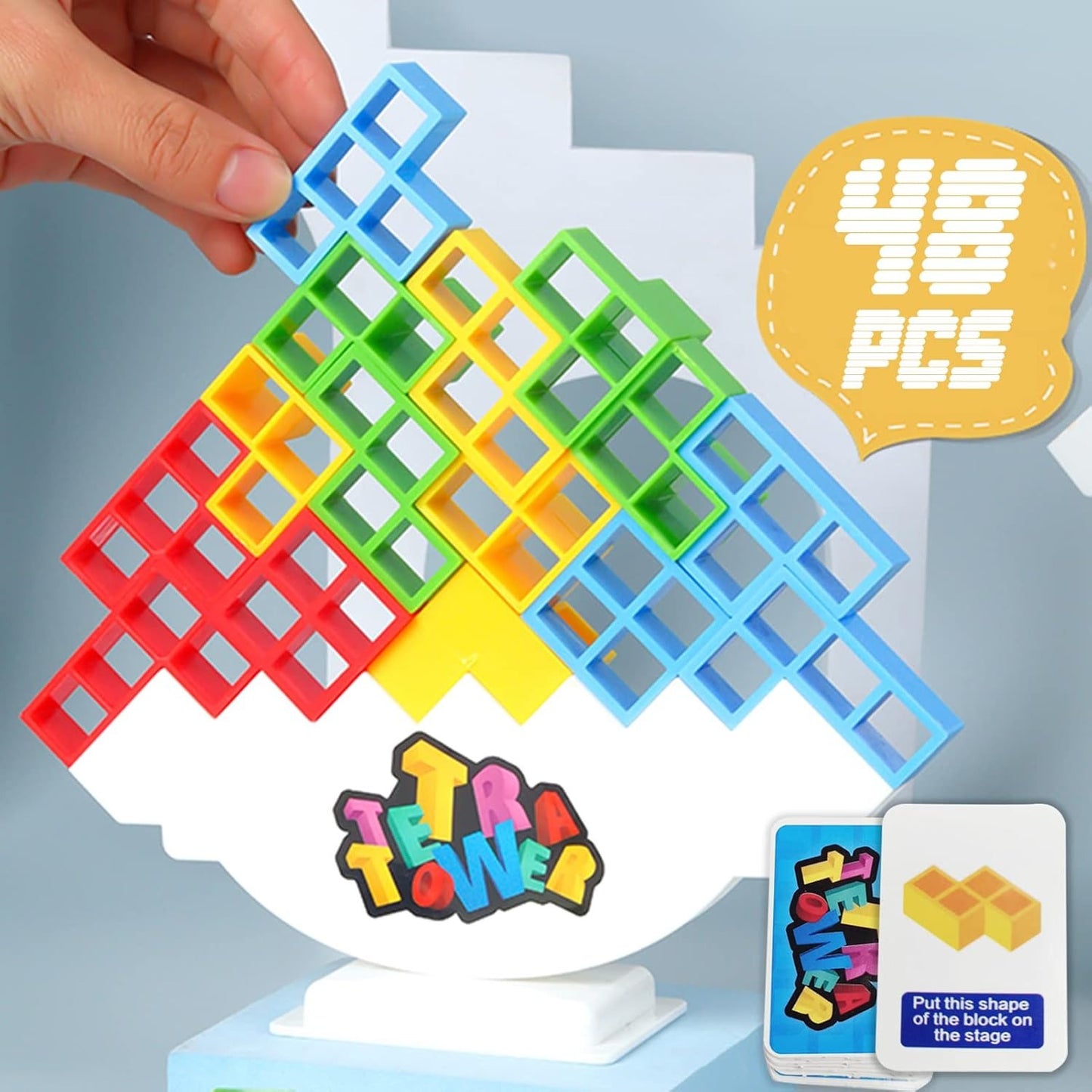 Jeu d’équilibre 48 blocs empilables