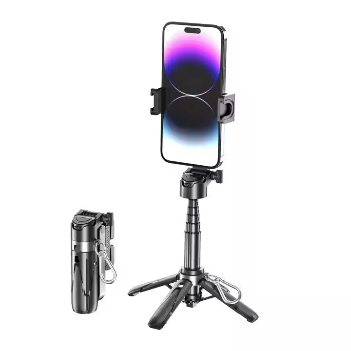 Mini perche à selfie 4 en 1 réglable à 360° +Télécommande
