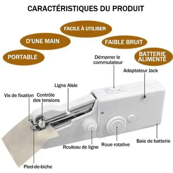 Mini machine à coudre portable