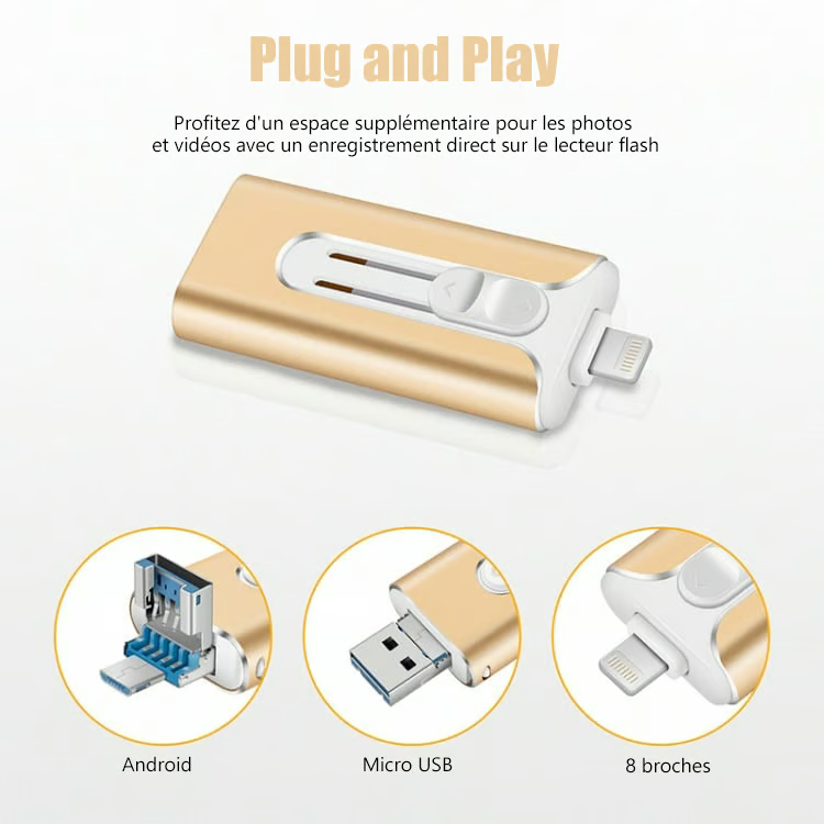 Clé USB 4 en 1 - 128 Giga