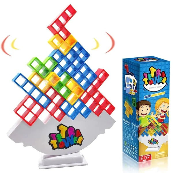 Jeu d’équilibre 48 blocs empilables