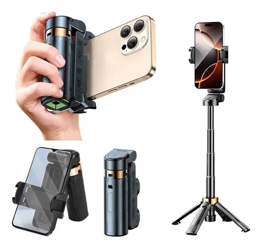 Mini perche à selfie 4 en 1 réglable à 360° +Télécommande