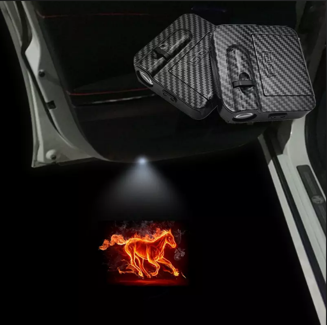 Projecteur de logo pour portière de voiture intelligente- 4Pièces