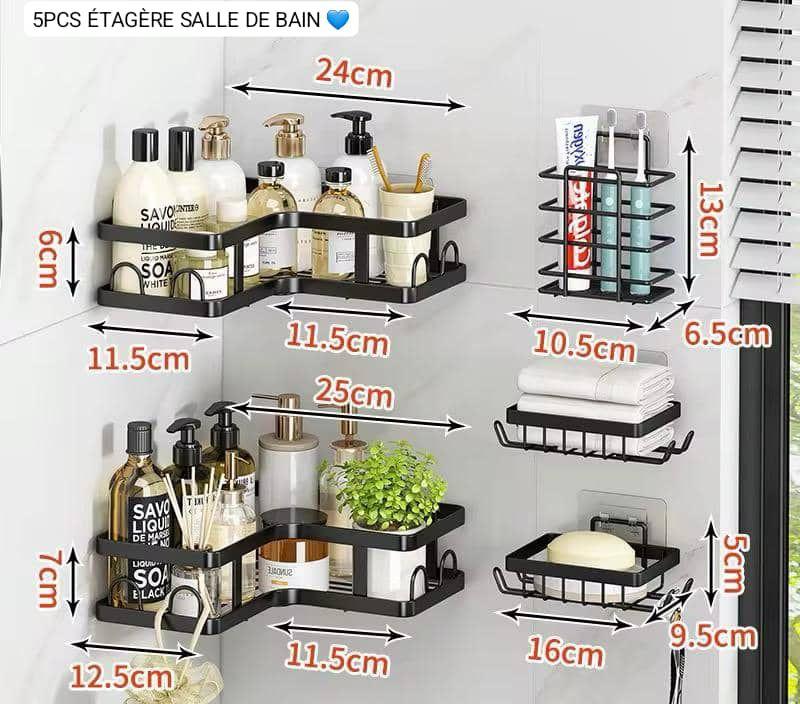 Etagère Salle de Bain -5 pièces