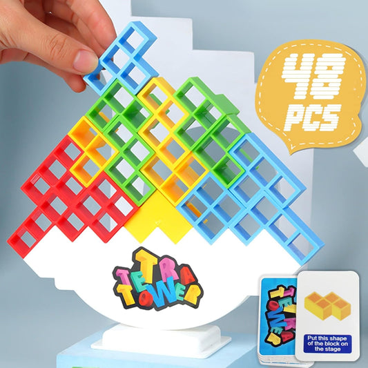 Jeu d’équilibre 48 blocs empilables