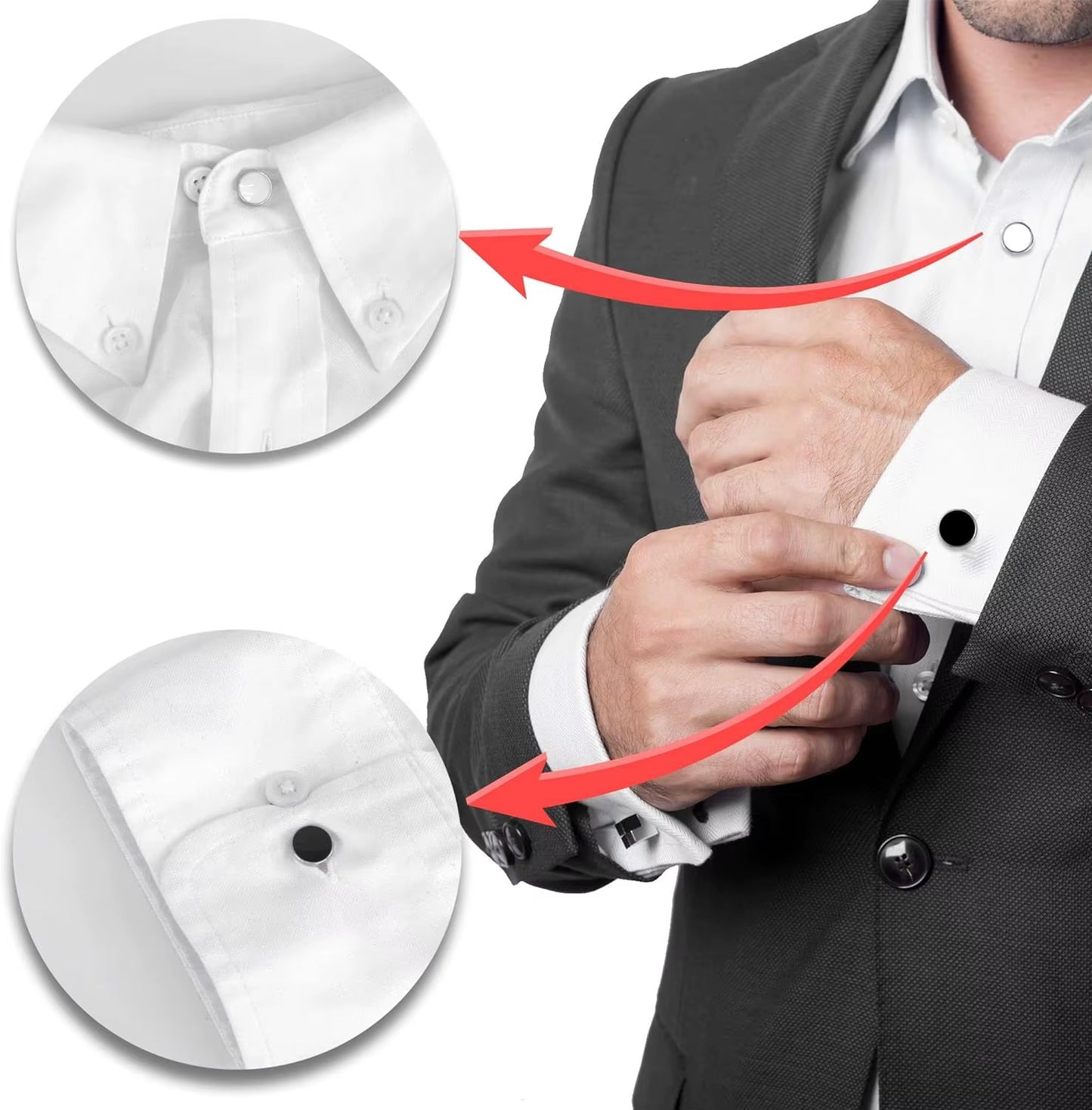 Extenseurs de Col de Chemise – Lot de 10 | Confort Immédiat