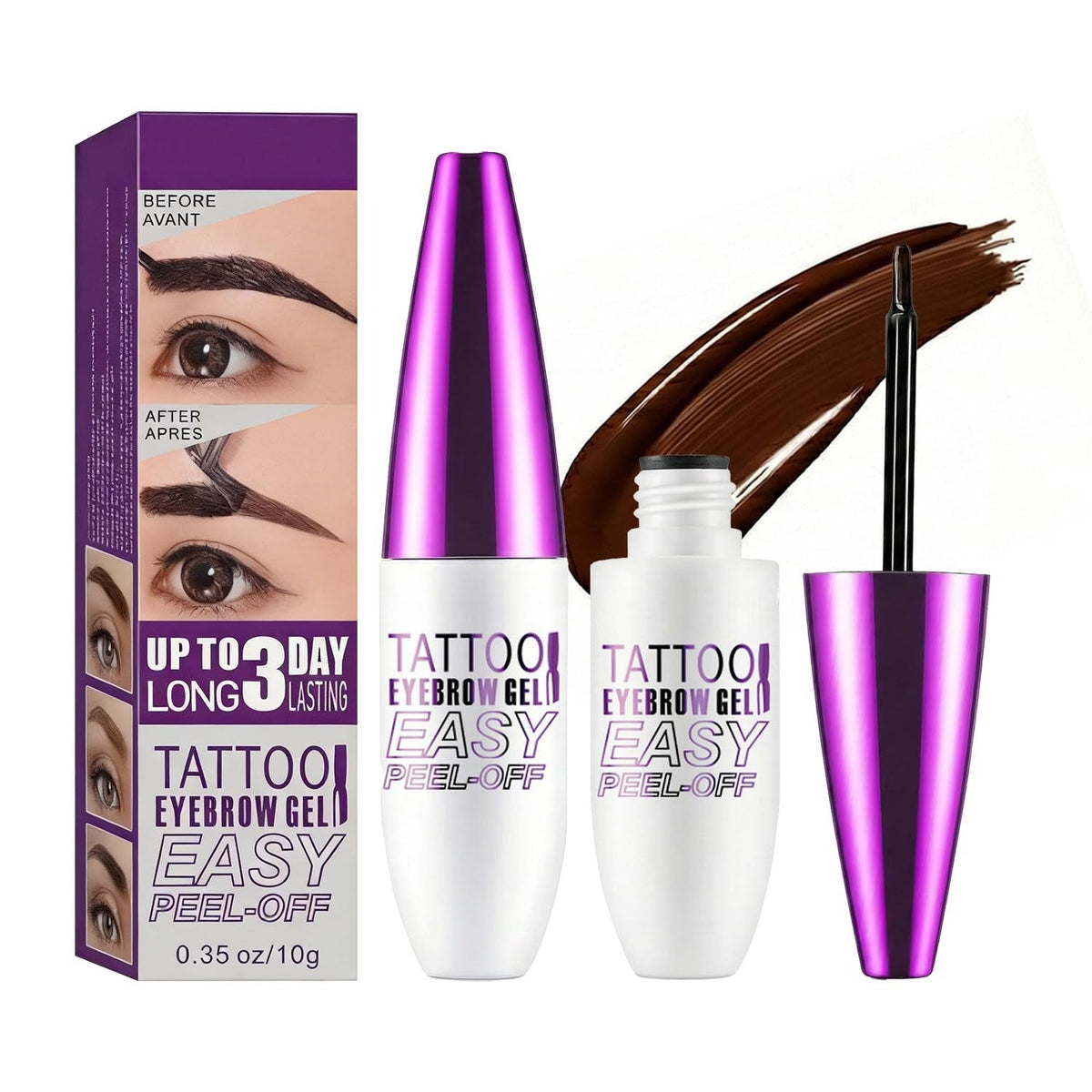 Gel Tatouage Sourcils Waterproof – Tenue 3 Jours