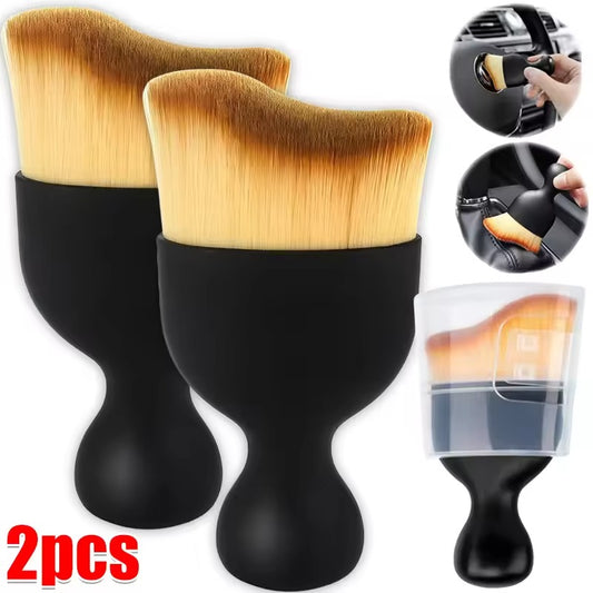 2 Brosses Nettoyage Poussière pour Intérieur de Voiture