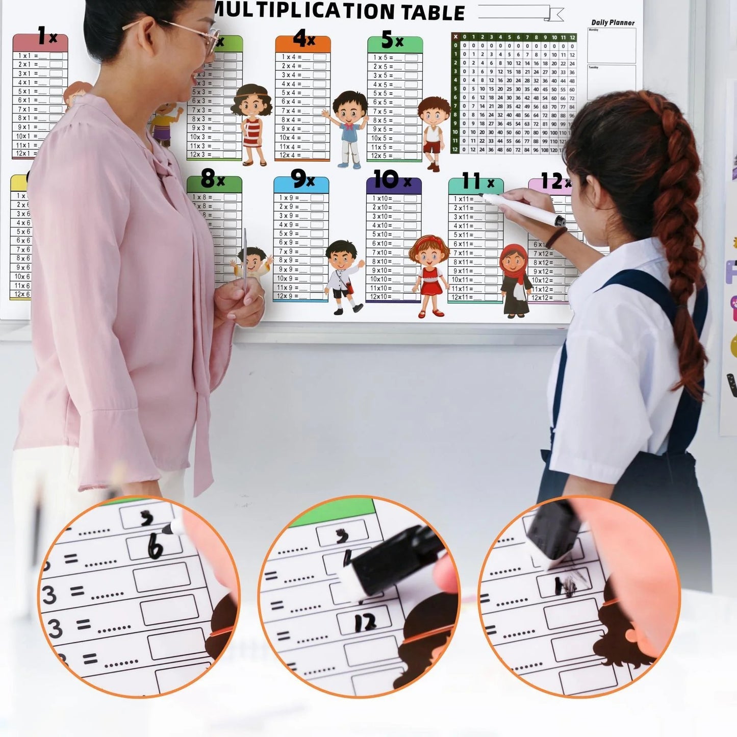 Table de multiplication effaçable